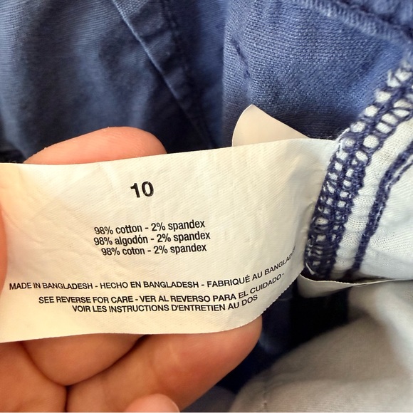 G.H. Bass & Co. Women's Indigo Chinos Size 10 - Picture 4 of 5